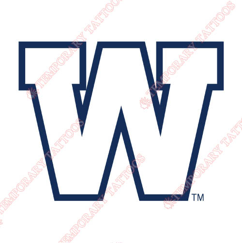 Winnipeg Blue Bombers Customize Temporary Tattoos Stickers NO.7637
